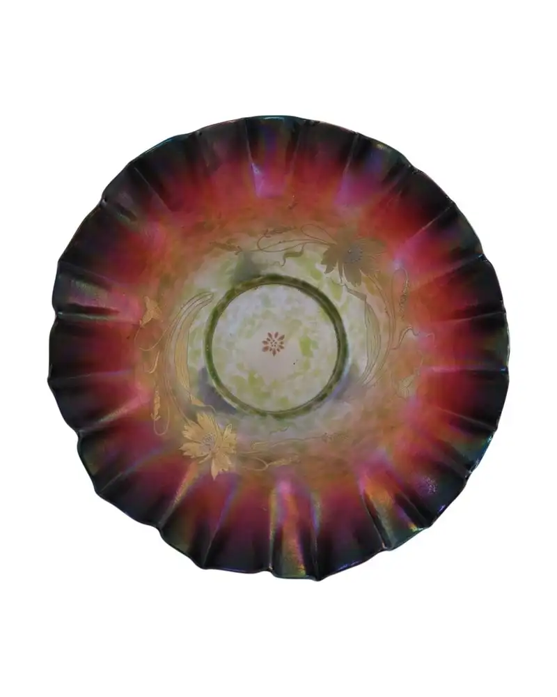 Plato Cristal Loetz Siglo XX