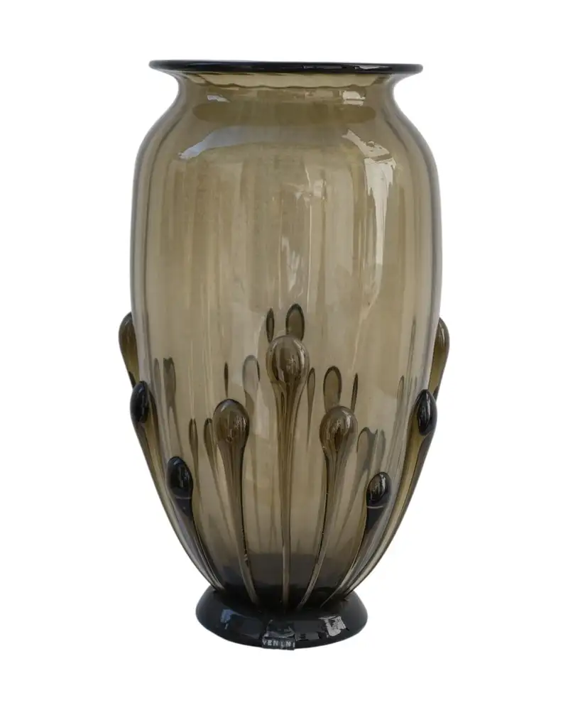Jarrón de Cristal del Siglo XX Vitorio Zecchin