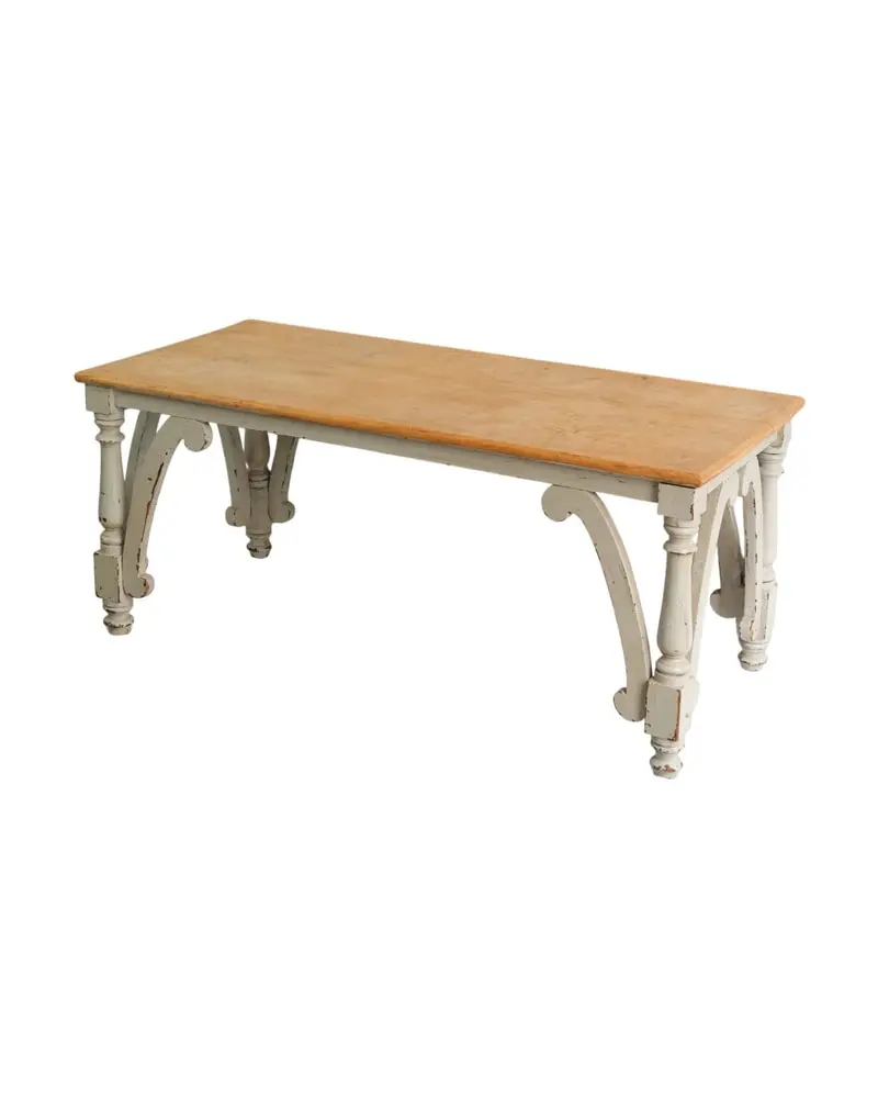 Mesa de Comedor del Siglo XIX en Madera Pintada, Mesas, Siglo XIX · vista 2/11