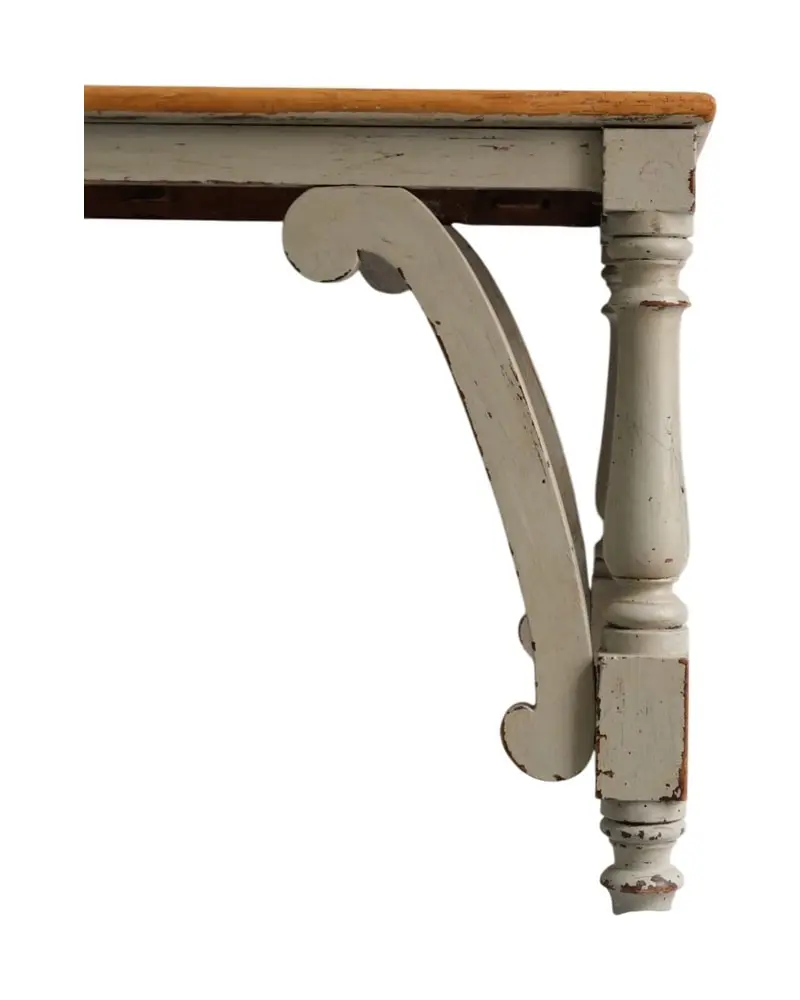 Mesa de Comedor del Siglo XIX en Madera Pintada, Mesas, Siglo XIX · vista 4/11