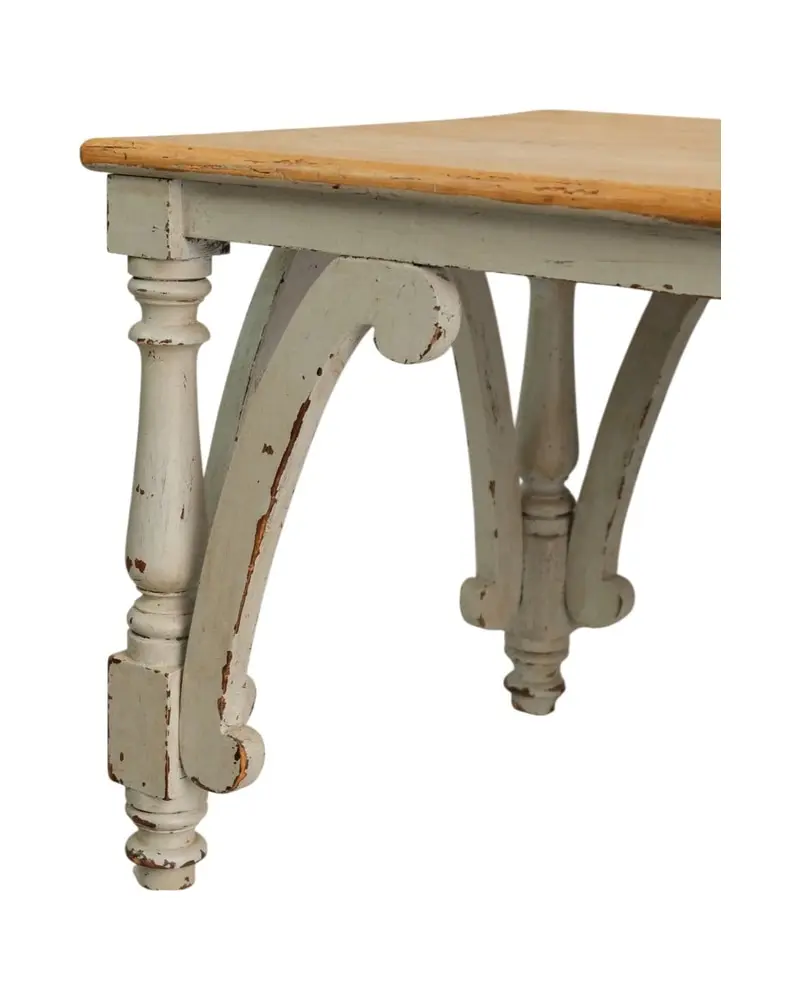 Mesa de Comedor del Siglo XIX en Madera Pintada, Mesas, Siglo XIX · vista 6/11