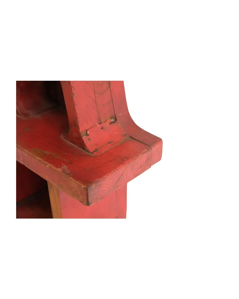 Objeto de Madera del Siglo XX en Color Rojo, Objetos Decorativos, Primera mitad del siglo XX · vista 6/8
