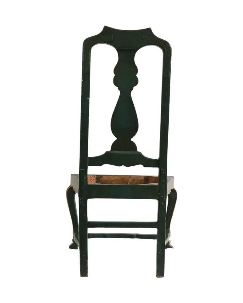 Silla de Respaldo Alto del Siglo XVIII en Madera Pintada y Dorada, Sillas y Asientos, Siglo XVIII · vista 10/13