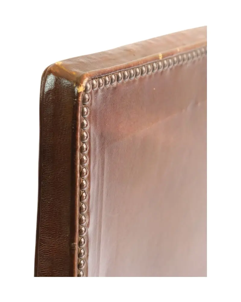 Silla Tapizada del Mediados del Siglo XX en Madera y Cuero, Sillas y Asientos, Primera mitad del siglo XX · vista 13/14