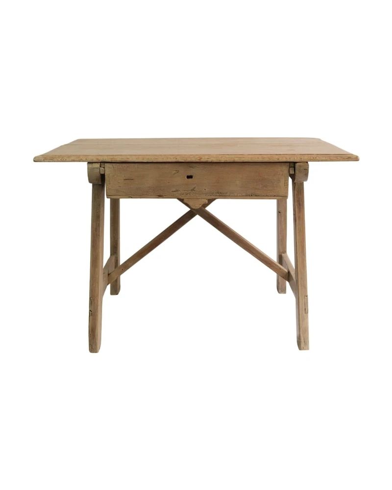 Mesa de Trabajo del Siglo XIX en Madera Natural, Mesas, Siglo XIX