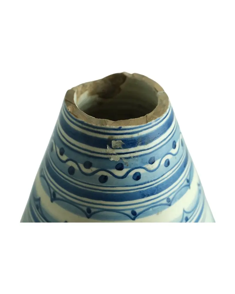 Jarrón del Siglo XVIII en Cerámica Azul y Blanca, Objetos Decorativos, Siglo XVIII · vista 6/9