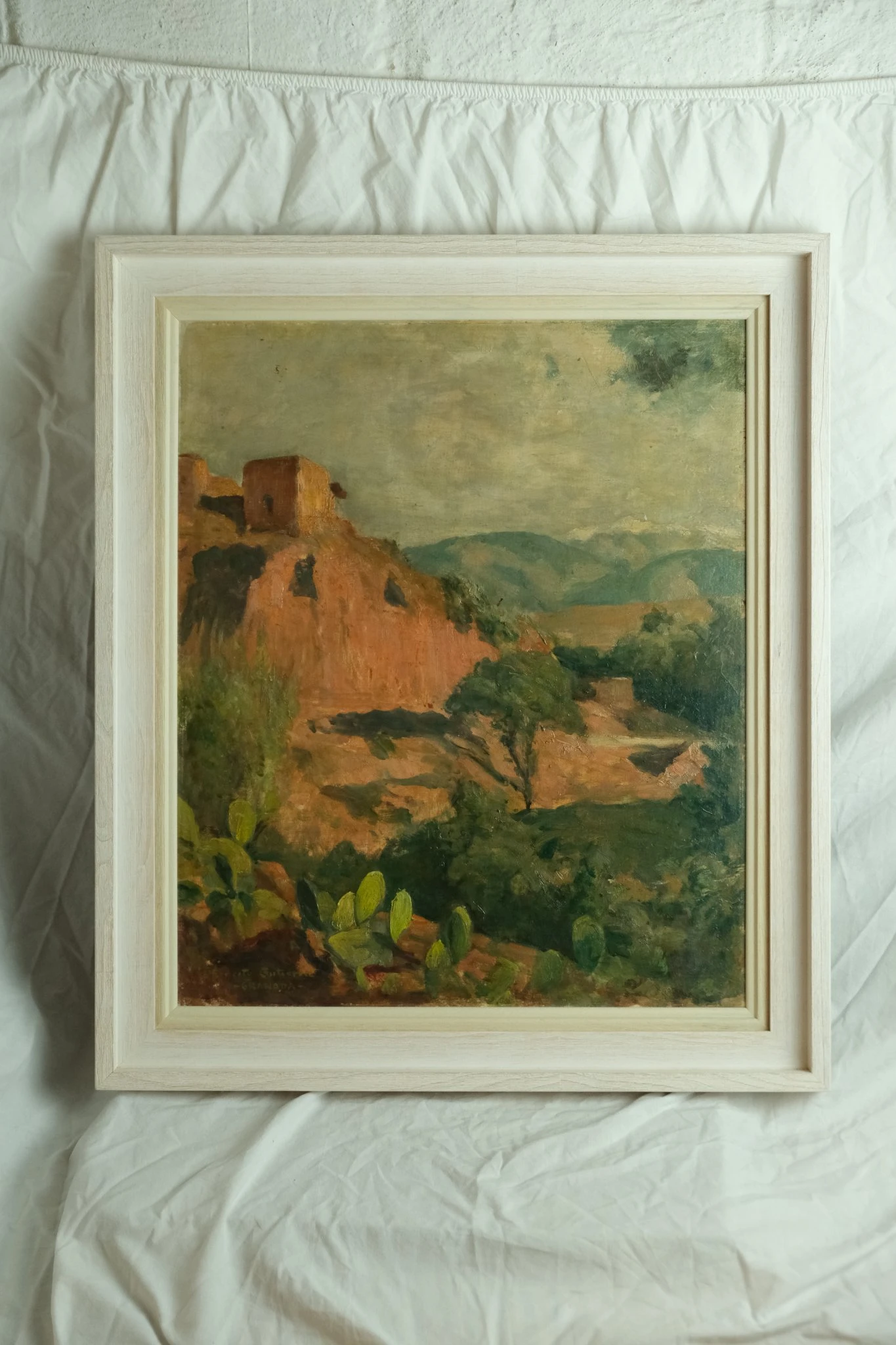 Pintura del Siglo XX de Paisaje con Edificios, Arte y Pintura, Primera mitad del siglo XX