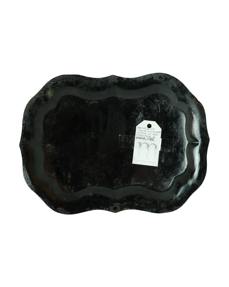 Bandeja de Metal del Siglo XIX con Decoración Floral, Objetos Decorativos, Siglo XIX · vista 5/5