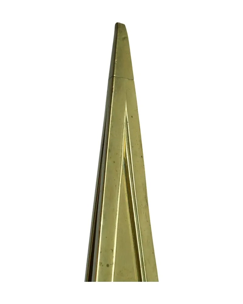 Obelisco de Bronce del Siglo XX con Inscripción, Objetos Decorativos, Primera mitad del siglo XX · vista 8/13