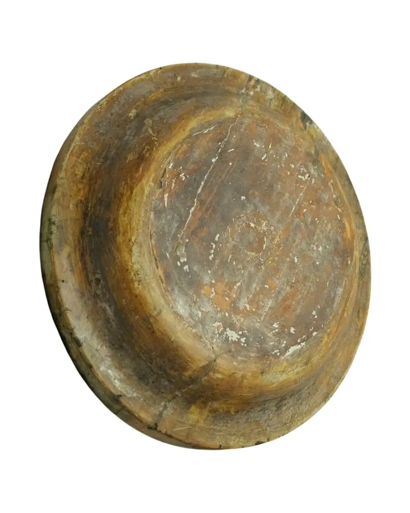 Plato Antiguo del Siglo XIX en Madera, Objetos Decorativos, Siglo XIX · vista 3/6