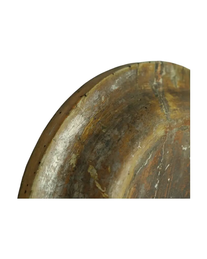 Plato Antiguo del Siglo XIX en Madera, Objetos Decorativos, Siglo XIX · vista 4/6