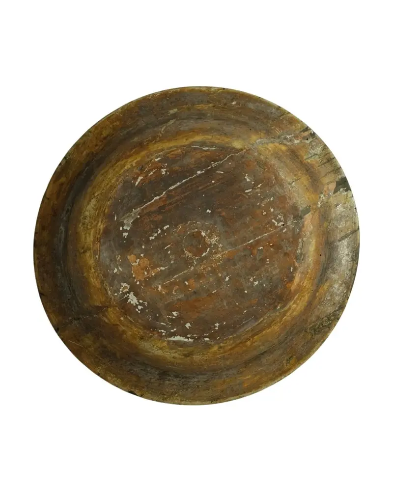 Plato Antiguo del Siglo XIX en Madera, Objetos Decorativos, Siglo XIX