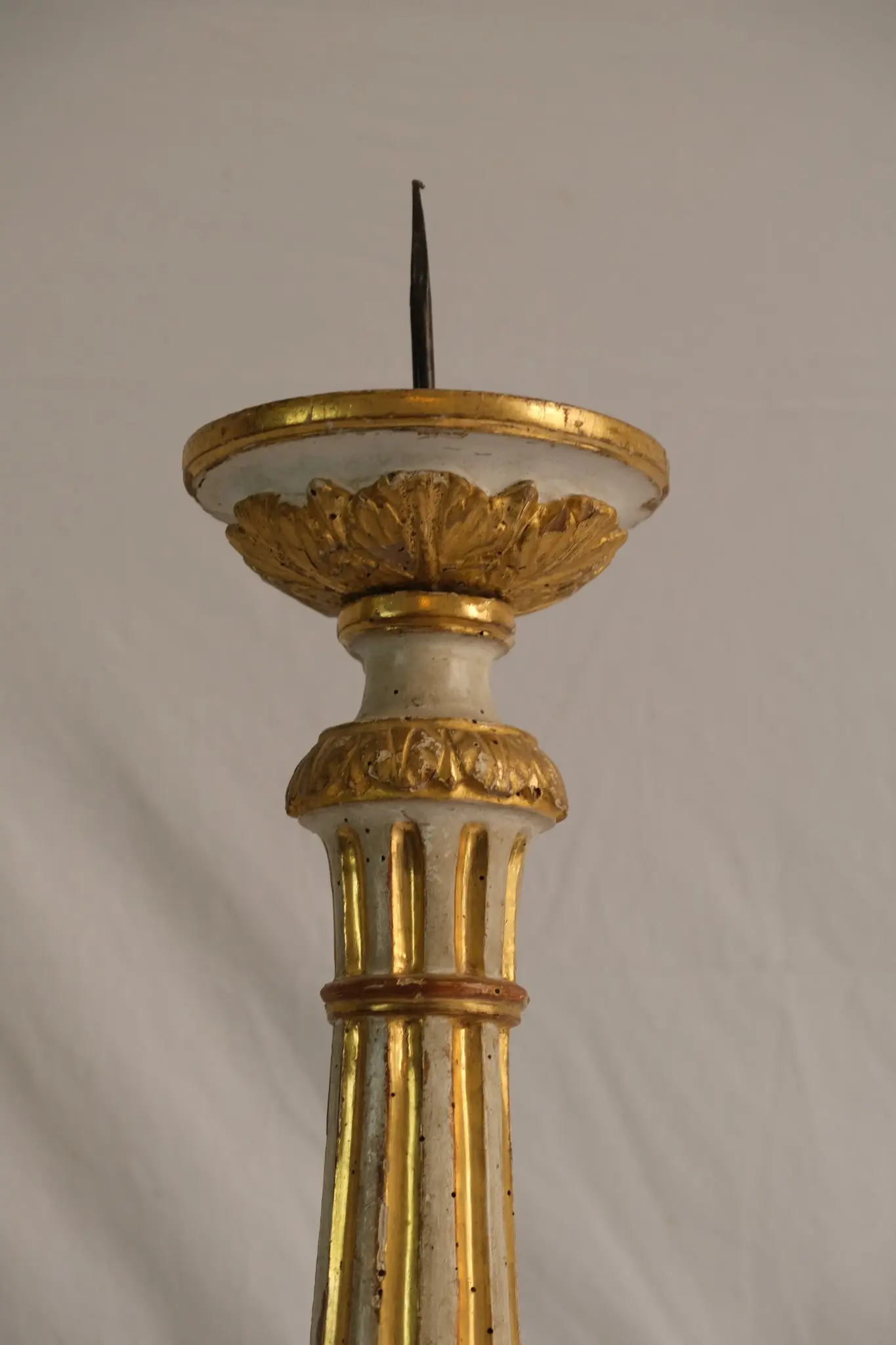 Candelabros del Siglo XIX en Madera Dorada, Iluminación, Siglo XIX · vista 10/13
