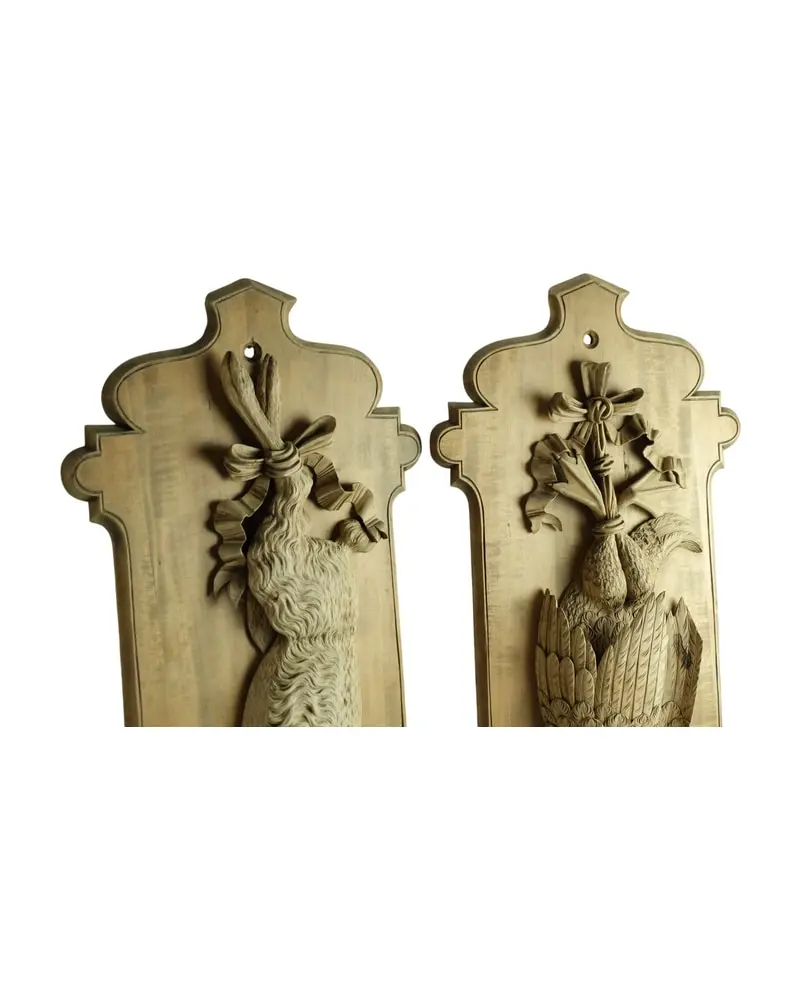 Paneles de Madera del Siglo XIX con Relieves de Caza, Objetos Decorativos, Siglo XIX · vista 3/13