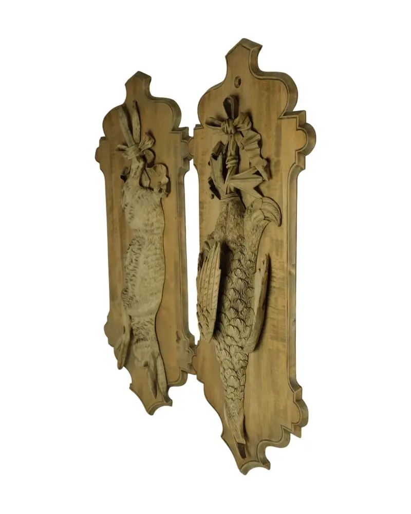Paneles de Madera del Siglo XIX con Relieves de Caza, Objetos Decorativos, Siglo XIX · vista 2/13