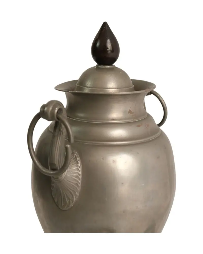 Samovar del Siglo XIX en Metal con Base de Madera, Objetos Decorativos, Siglo XIX · vista 7/7