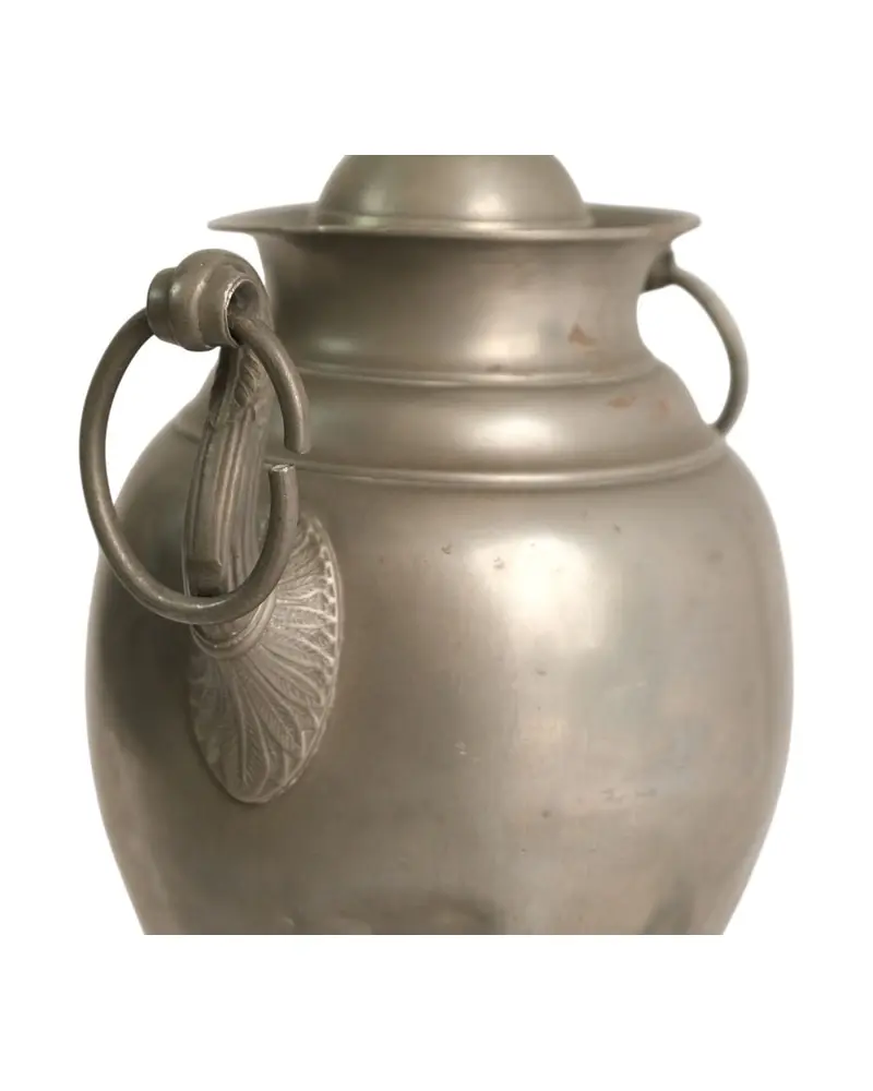 Samovar del Siglo XIX en Metal con Base de Madera, Objetos Decorativos, Siglo XIX · vista 6/7