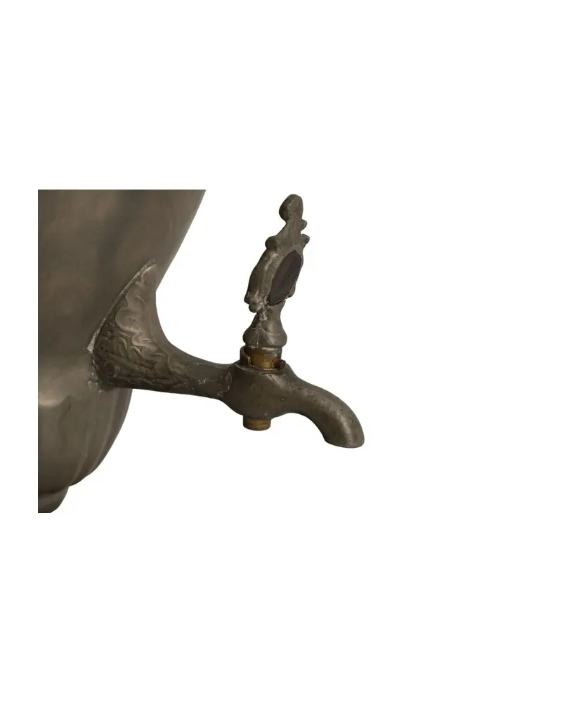 Samovar del Siglo XIX en Metal con Base de Madera, Objetos Decorativos, Siglo XIX · vista 5/7