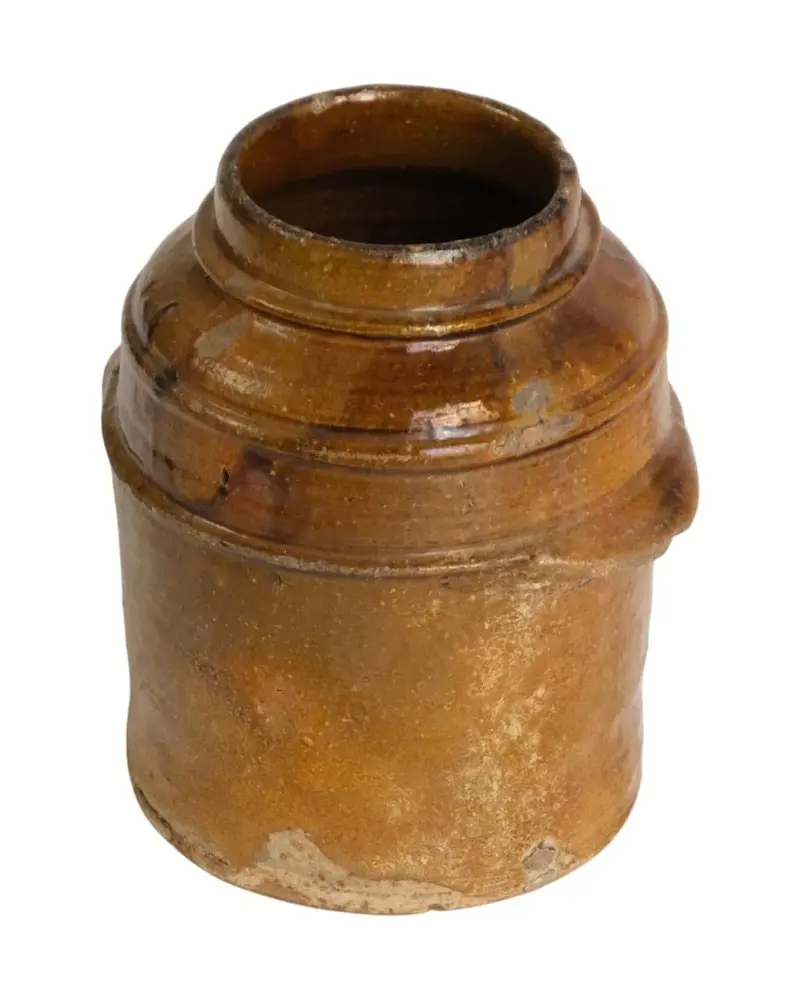 Jarra de Cerámica del Siglo XIX en Color Miel, Objetos Decorativos, Siglo XIX · vista 4/8