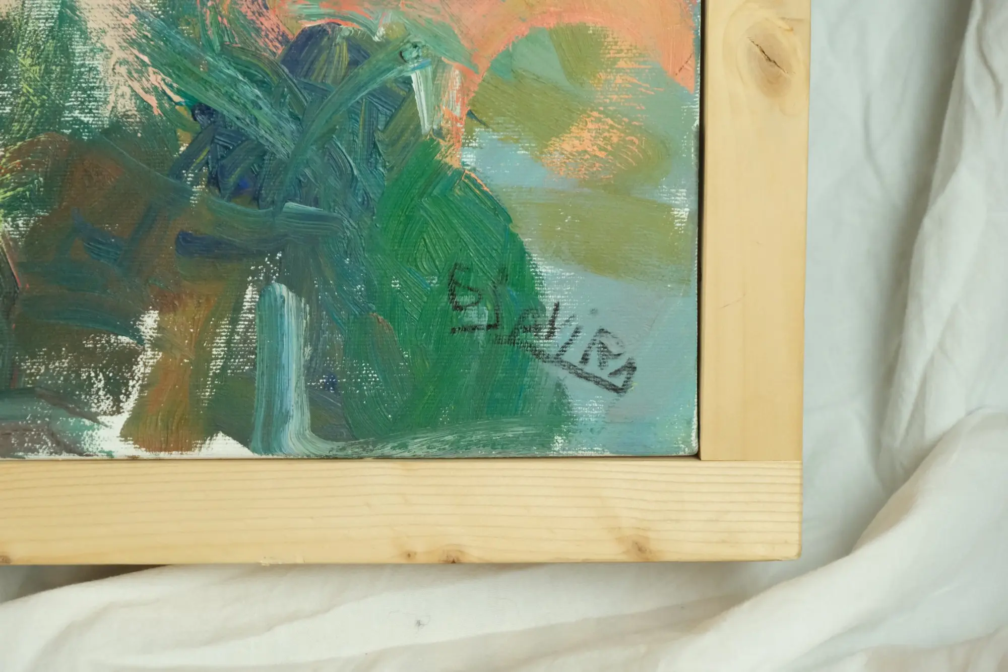 Pintura Abstracta del Siglo XX con Firma, Arte y Pintura, Primera mitad del siglo XX · vista 4/10