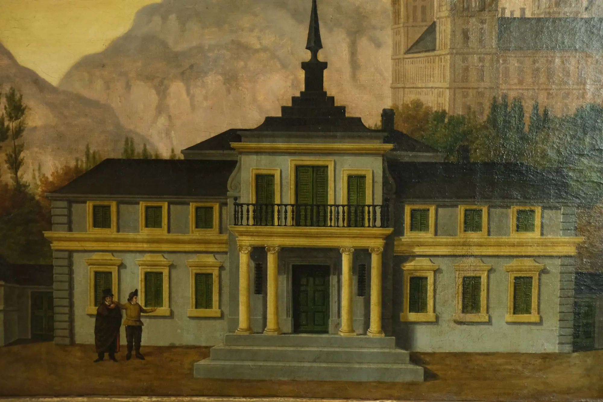 Óleo del Siglo XIX con Paisaje Arquitectónico, Arte y Pintura, Siglo XIX · vista 4/13
