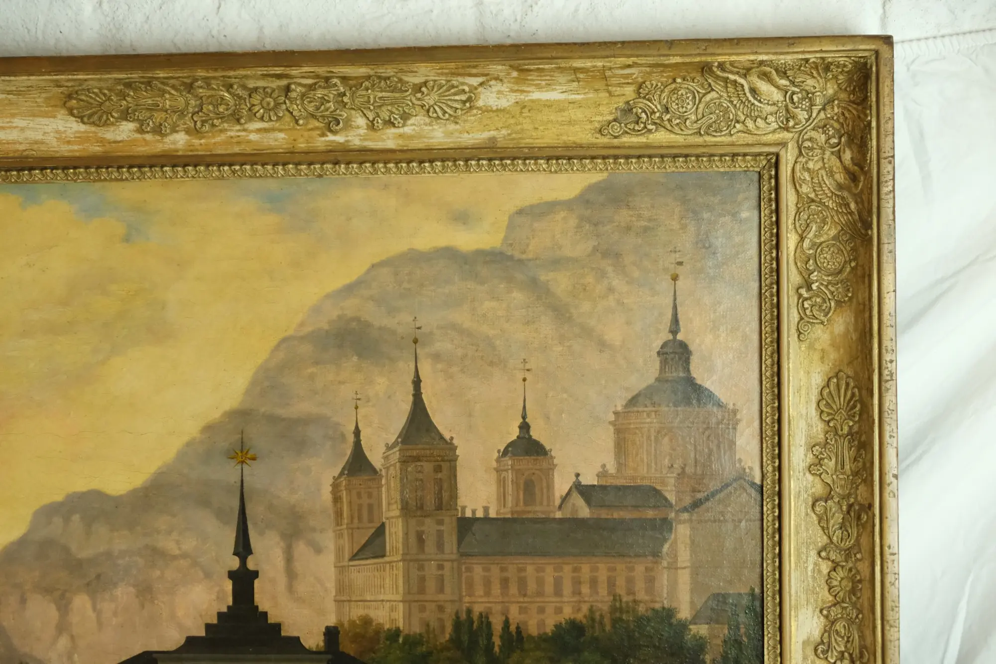 Óleo del Siglo XIX con Paisaje Arquitectónico, Arte y Pintura, Siglo XIX · vista 2/13