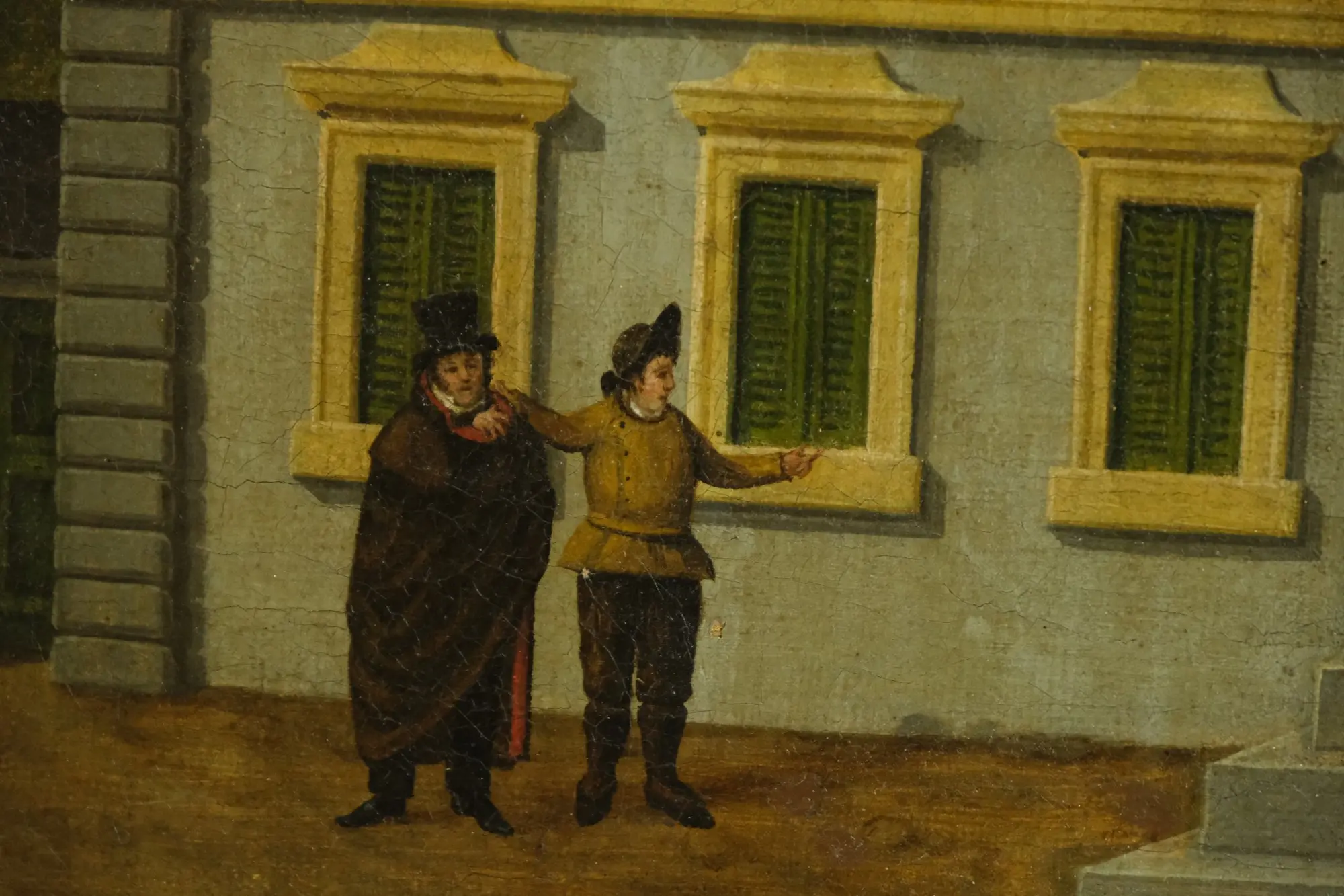Óleo del Siglo XIX con Paisaje Arquitectónico, Arte y Pintura, Siglo XIX · vista 5/13