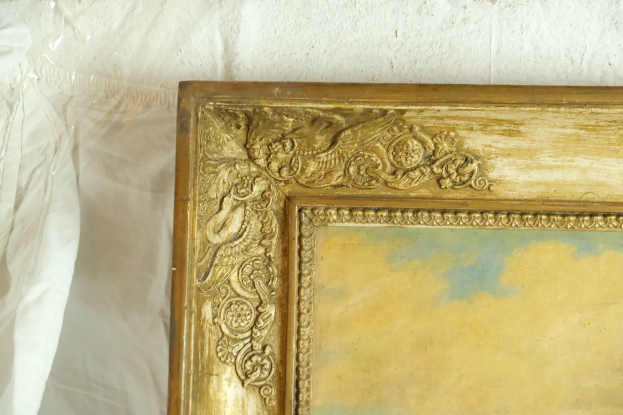 Óleo del Siglo XIX con Paisaje Arquitectónico, Arte y Pintura, Siglo XIX · vista 8/13