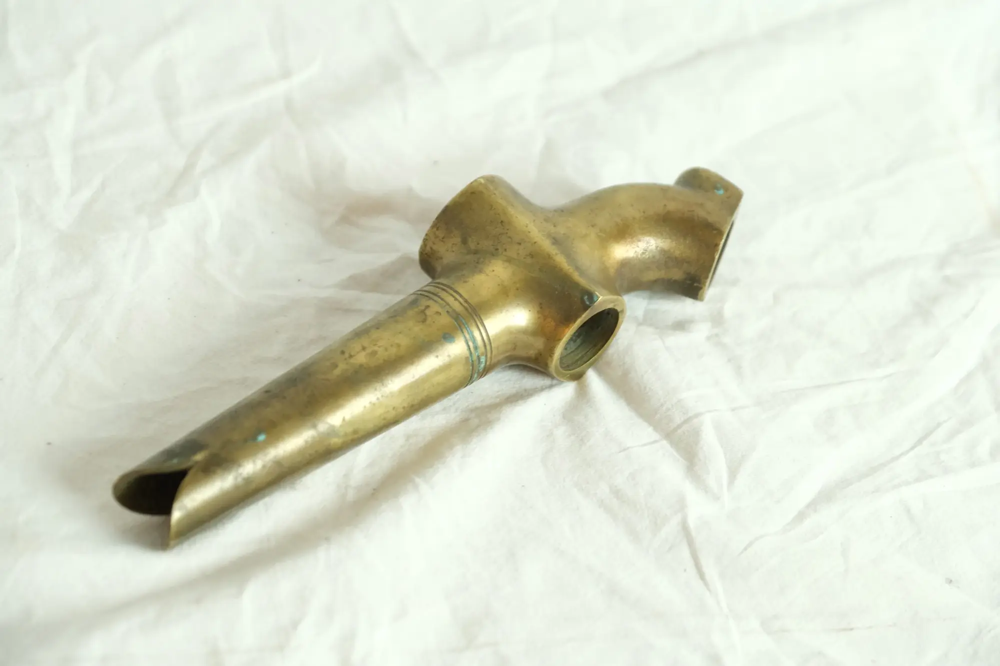 Antiguo Soplador de Bronce del Siglo XX con Doble Salida, Herrería y Metal, Primera mitad del siglo XX · vista 6/6