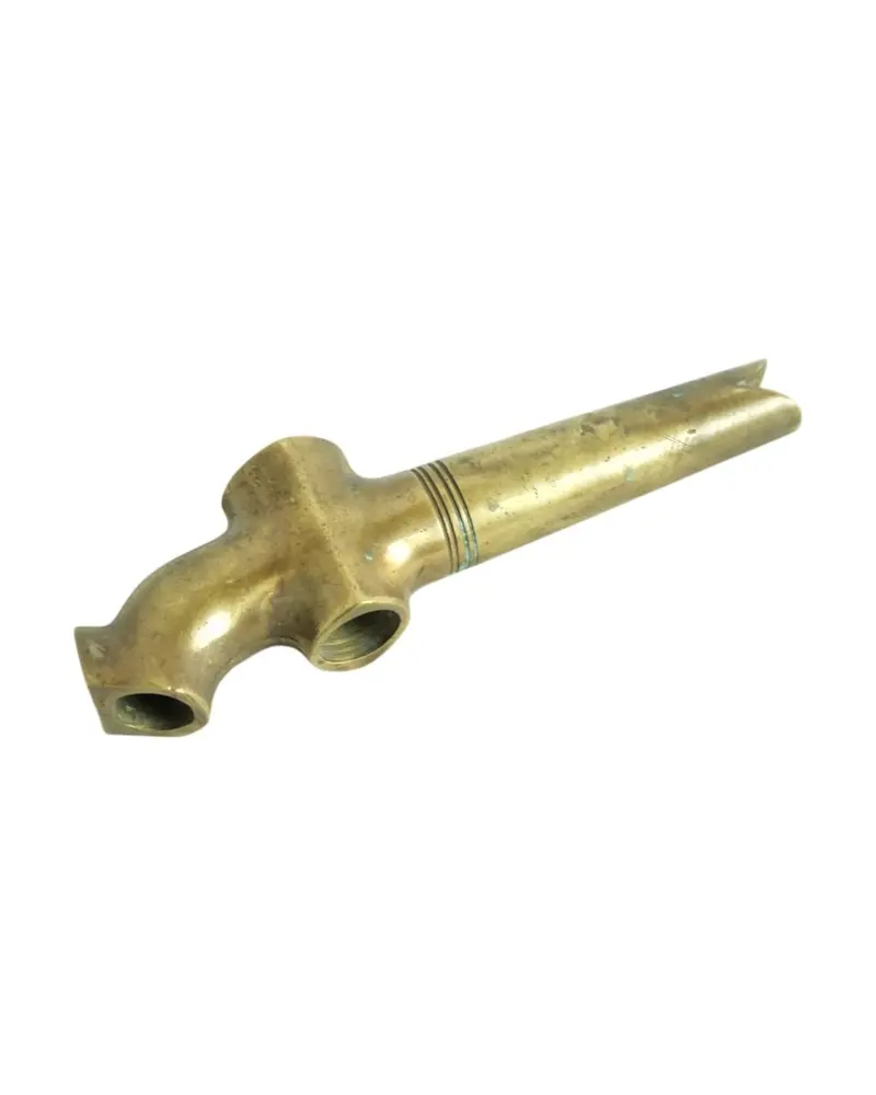 Antiguo Soplador de Bronce del Siglo XX con Doble Salida, Herrería y Metal, Primera mitad del siglo XX · vista 2/6