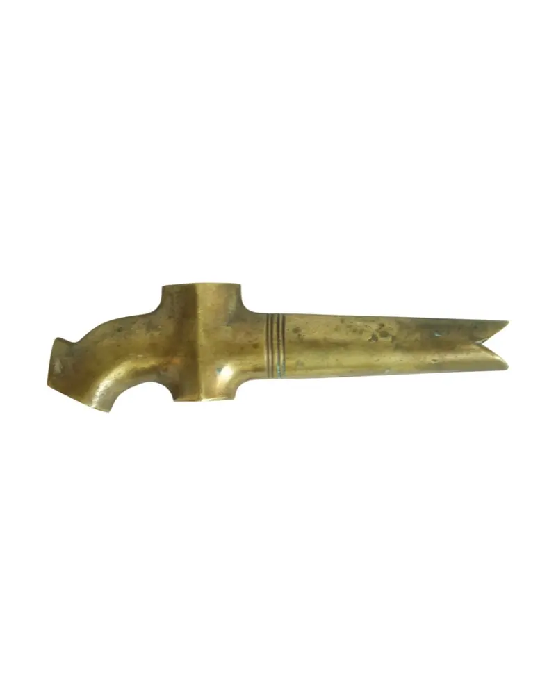 Antiguo Soplador de Bronce del Siglo XX con Doble Salida, Herrería y Metal, Primera mitad del siglo XX