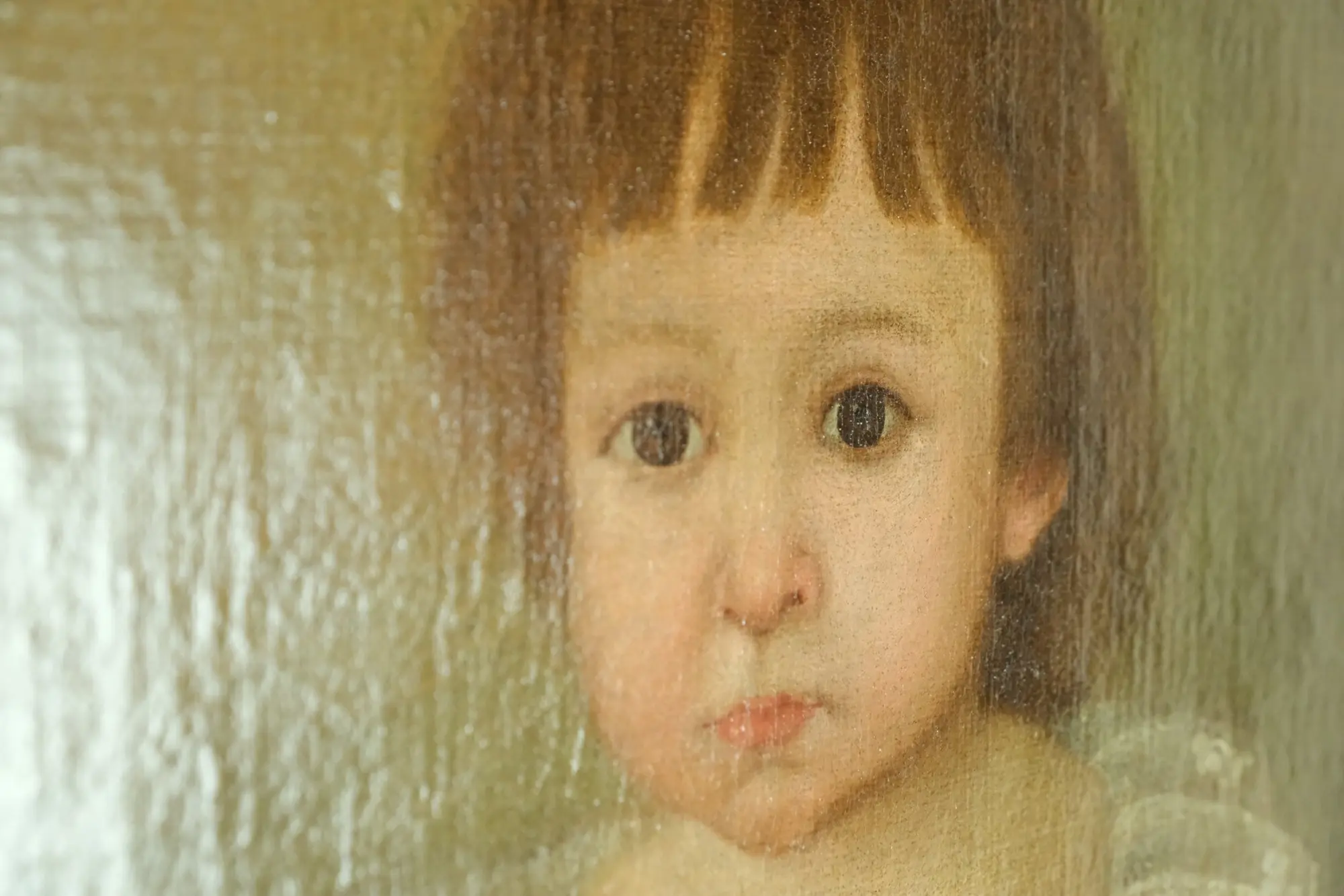 Retrato de Niña del Siglo XIX con Vestido Verde, Arte y Pintura, Siglo XIX · vista 10/11