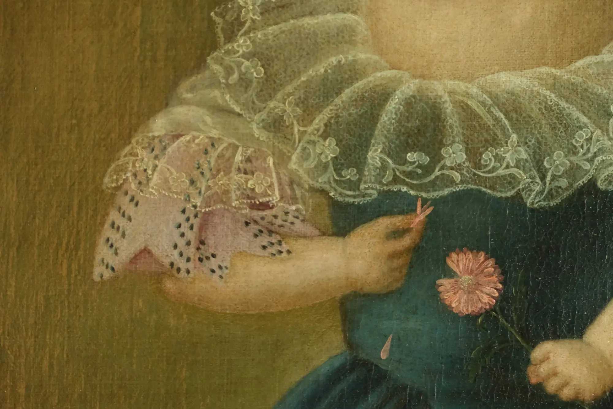 Retrato de Niña del Siglo XIX con Vestido Verde, Arte y Pintura, Siglo XIX · vista 7/11