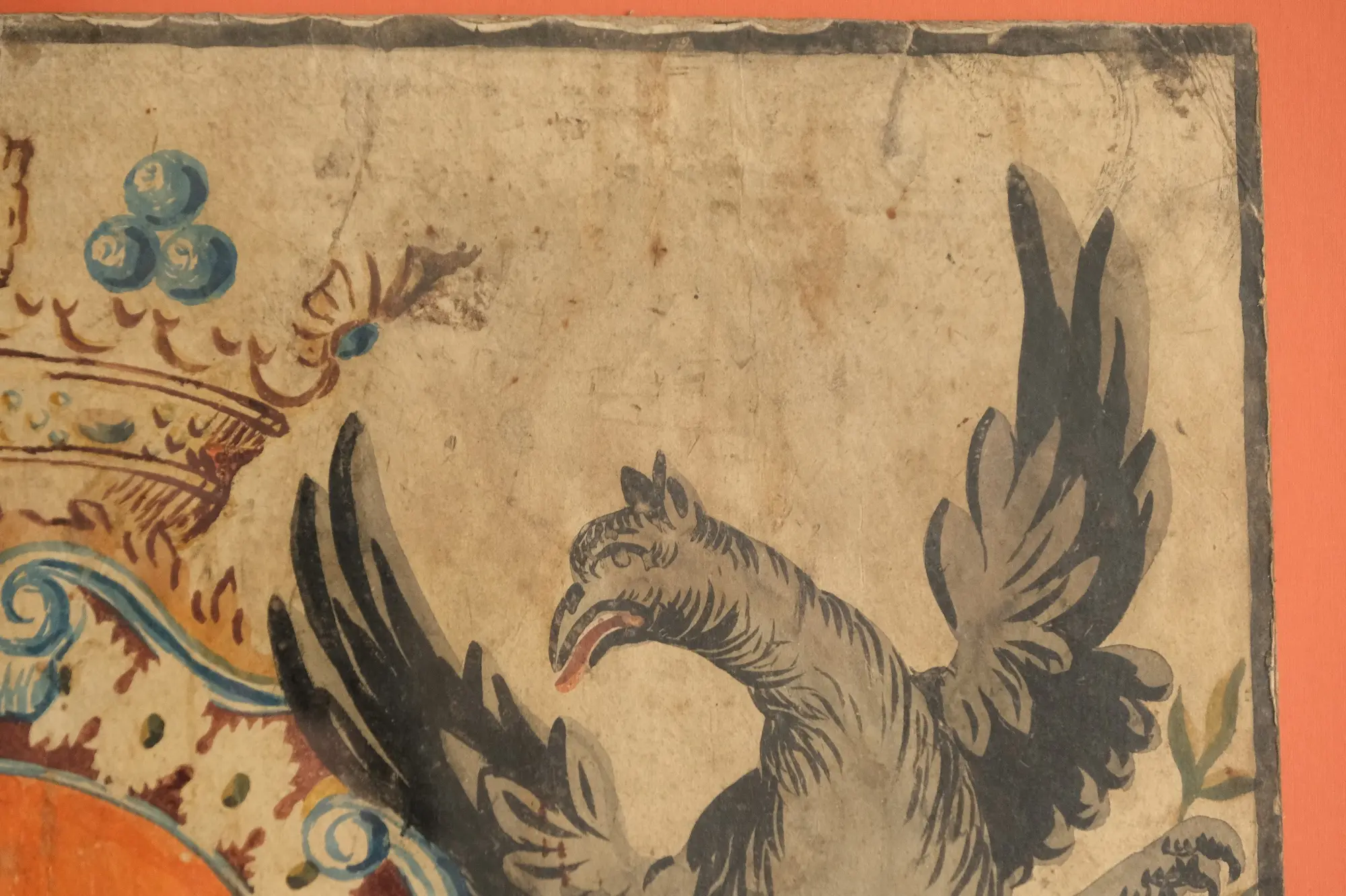 Grabado del Siglo XVIII con Escudo Heráldico y Águilas, Arte y Pintura, Siglo XVIII · vista 6/9