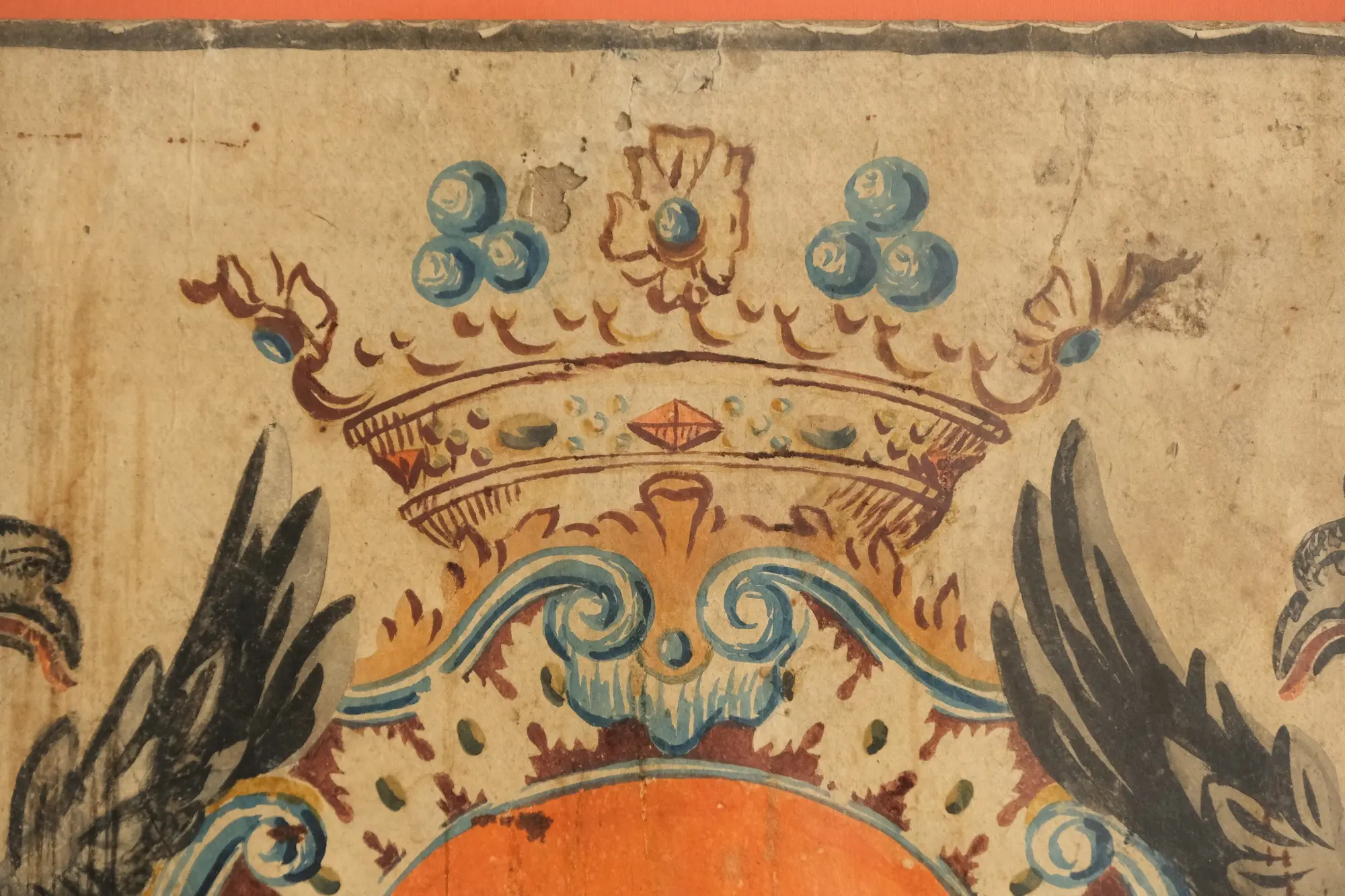 Grabado del Siglo XVIII con Escudo Heráldico y Águilas, Arte y Pintura, Siglo XVIII · vista 7/9
