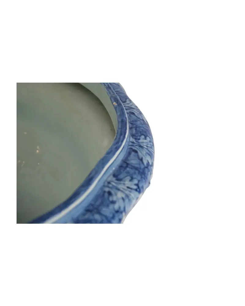Jarrón de Cerámica del Siglo XIX con Motivos en Azul, Objetos Decorativos, Siglo XIX · vista 5/12