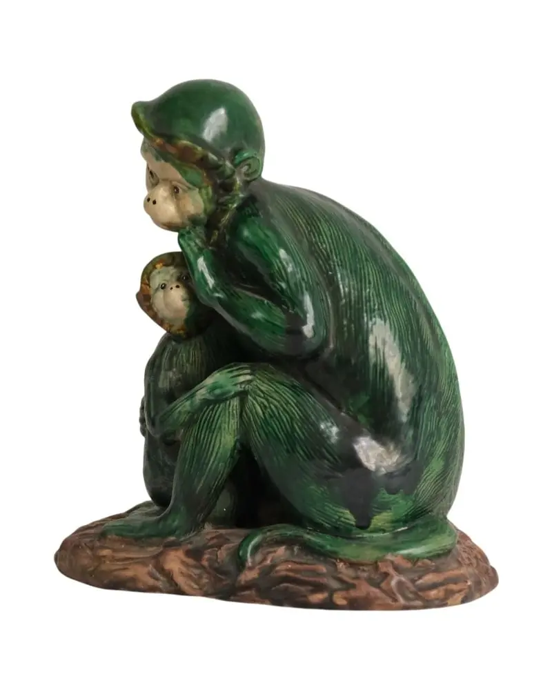 Escultura de Monos del Siglo XX en Cerámica, Objetos Decorativos, Primera mitad del siglo XX · vista 2/6