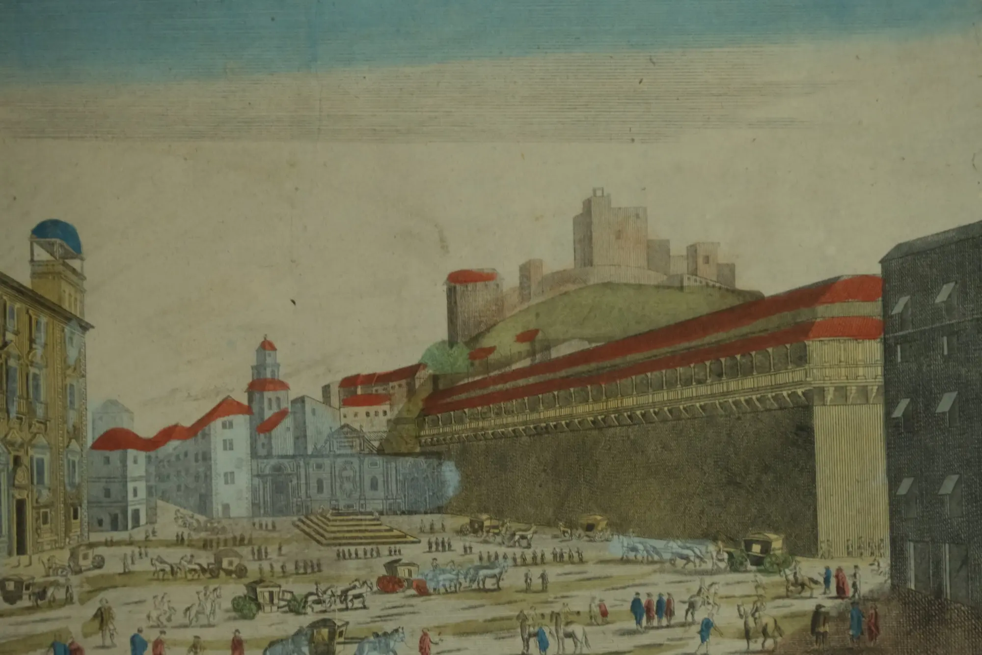 Grabado del Siglo XVIII de la Plaza Mayor de Madrid, Arte y Pintura, Siglo XVIII · vista 3/8