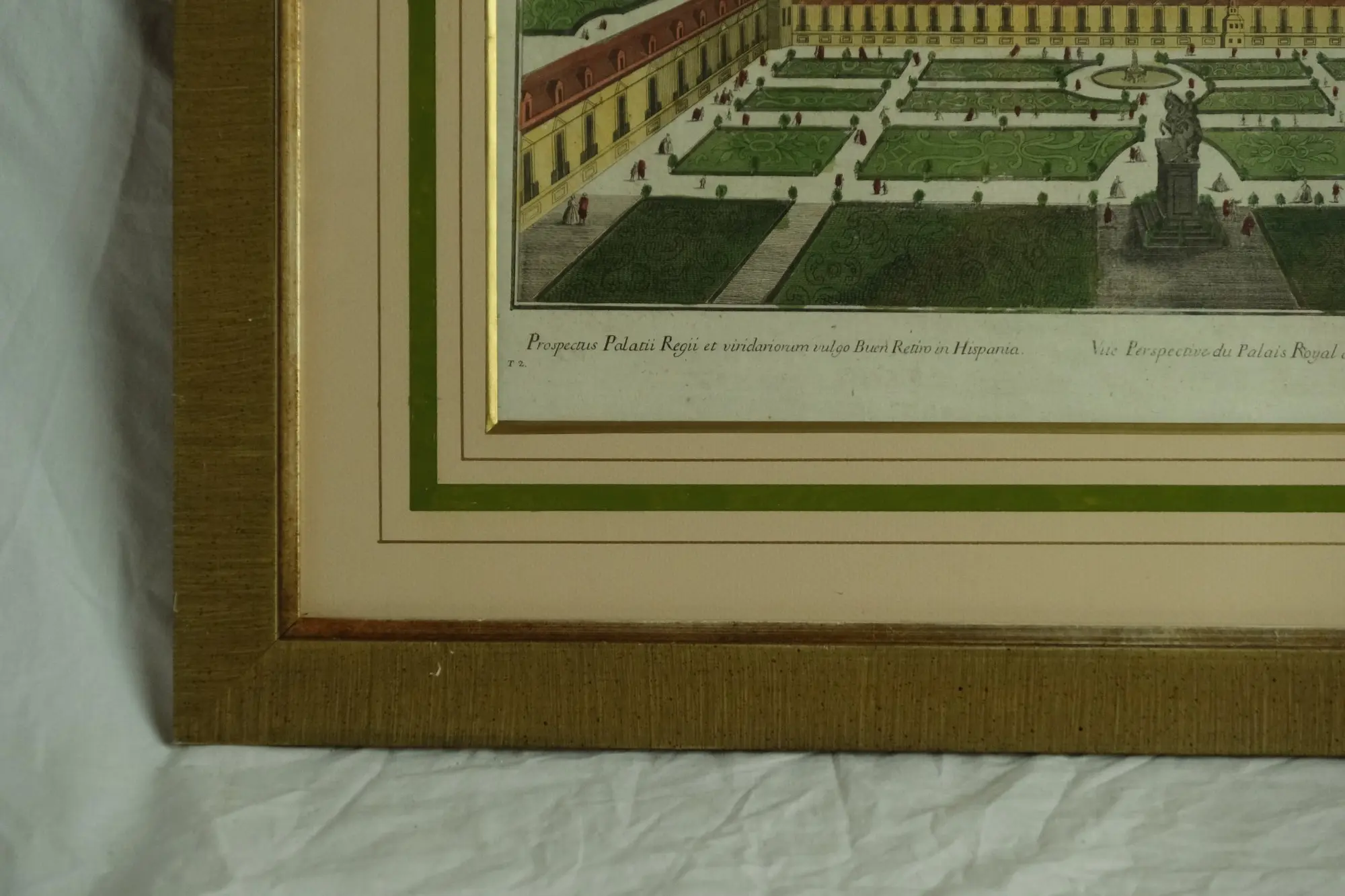 Grabado del Siglo XVIII del Jardín del Palacio Real de la Habana, Arte y Pintura, Siglo XVIII · vista 2/6