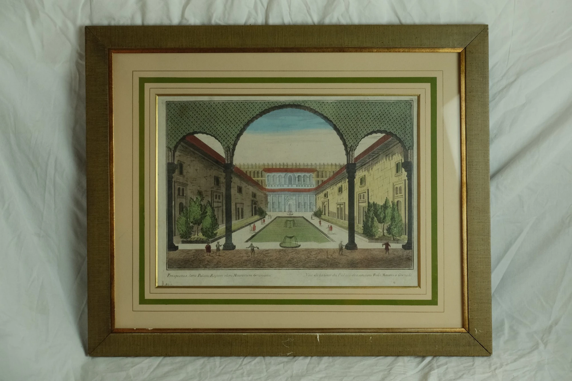 Grabado del Siglo XVIII del Palacio Real de Granada, Arte y Pintura, Siglo XVIII