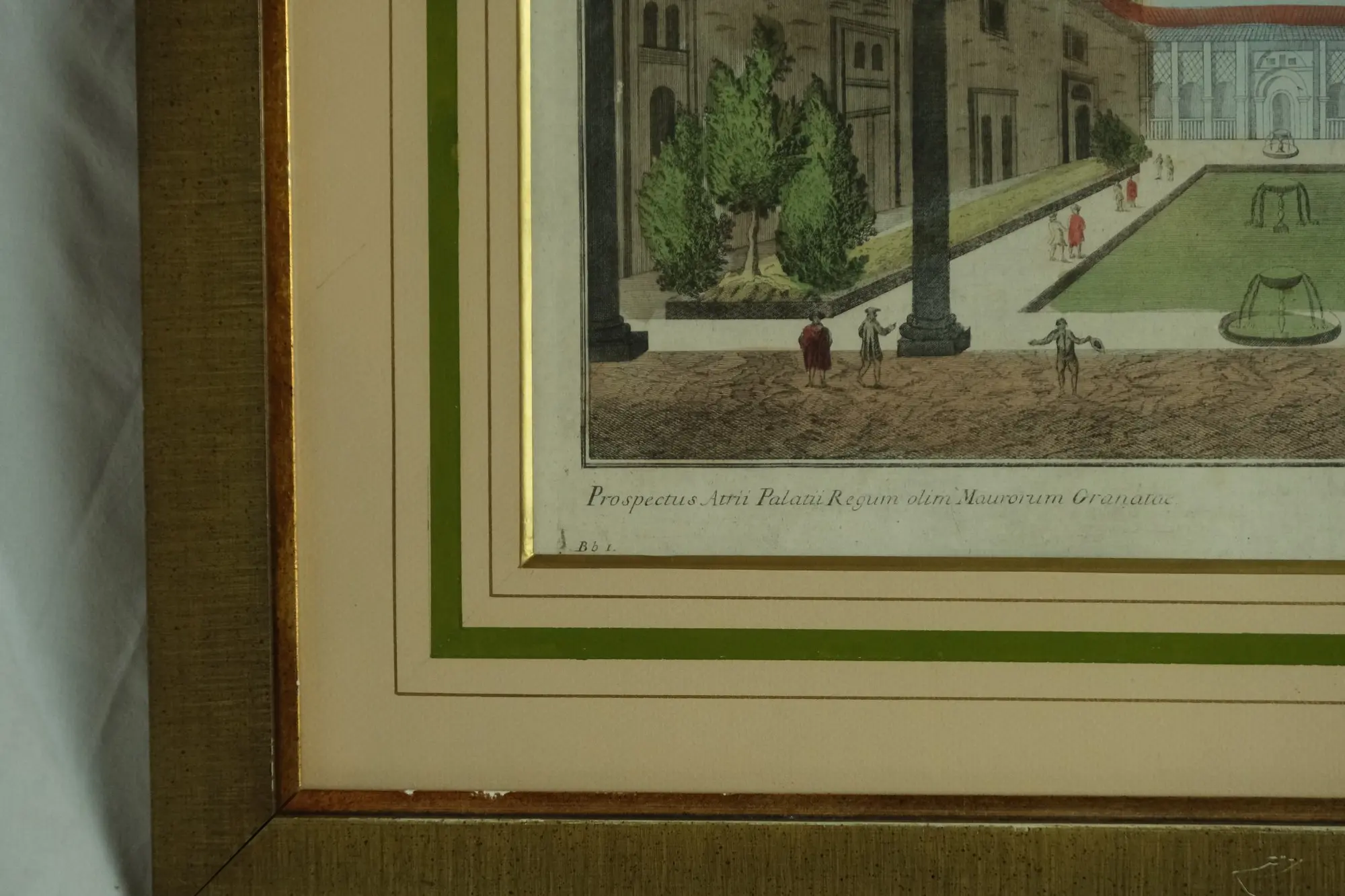 Grabado del Siglo XVIII del Palacio Real de Granada, Arte y Pintura, Siglo XVIII · vista 3/4