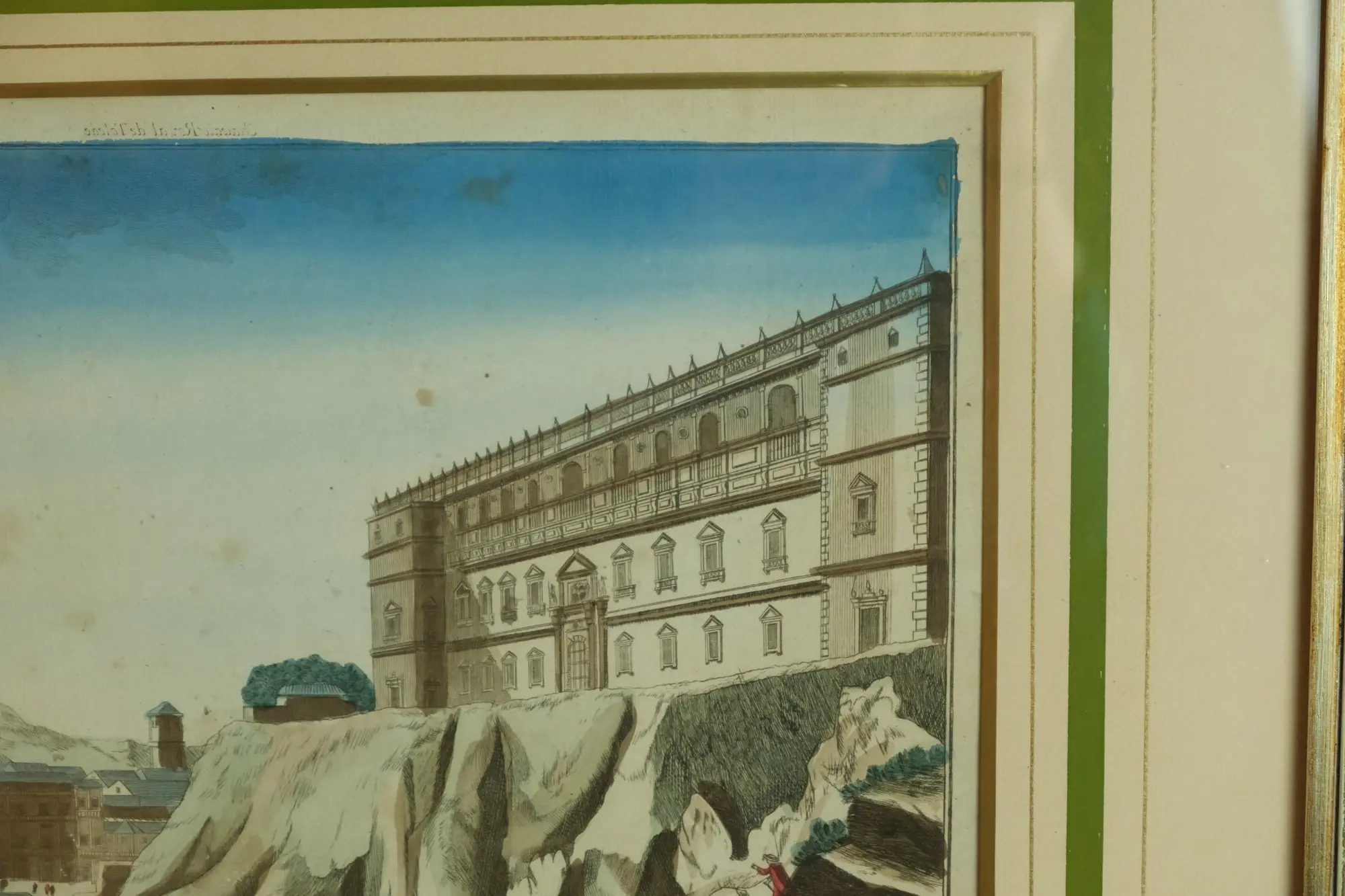 Grabado del Siglo XVIII de Toledo con Vista del Castillo Real, Arte y Pintura, Siglo XVIII · vista 5/6