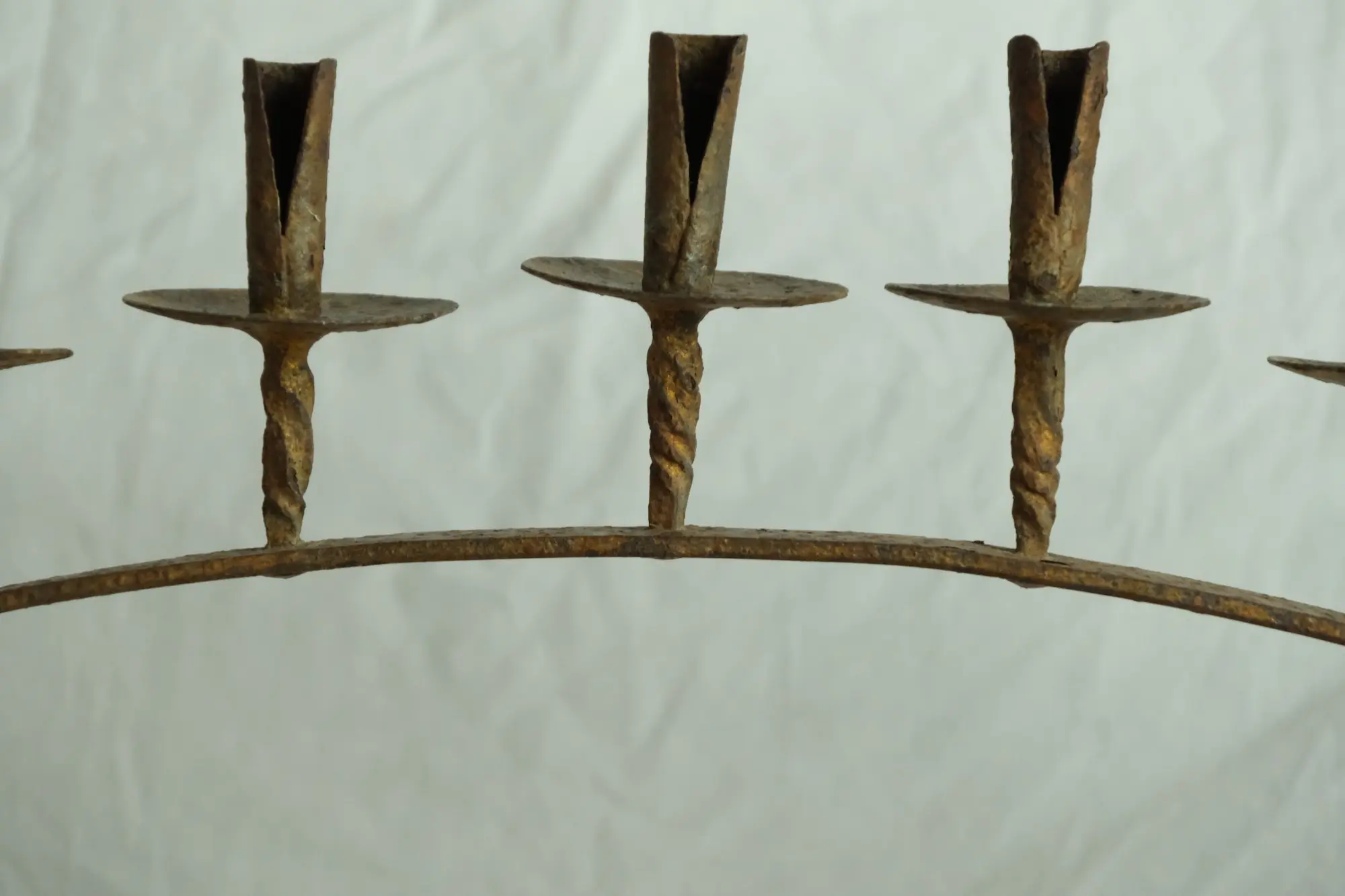 Candelabro de Hierro del Siglo XIX con Soportes para Velas, Iluminación, Siglo XIX · vista 5/7