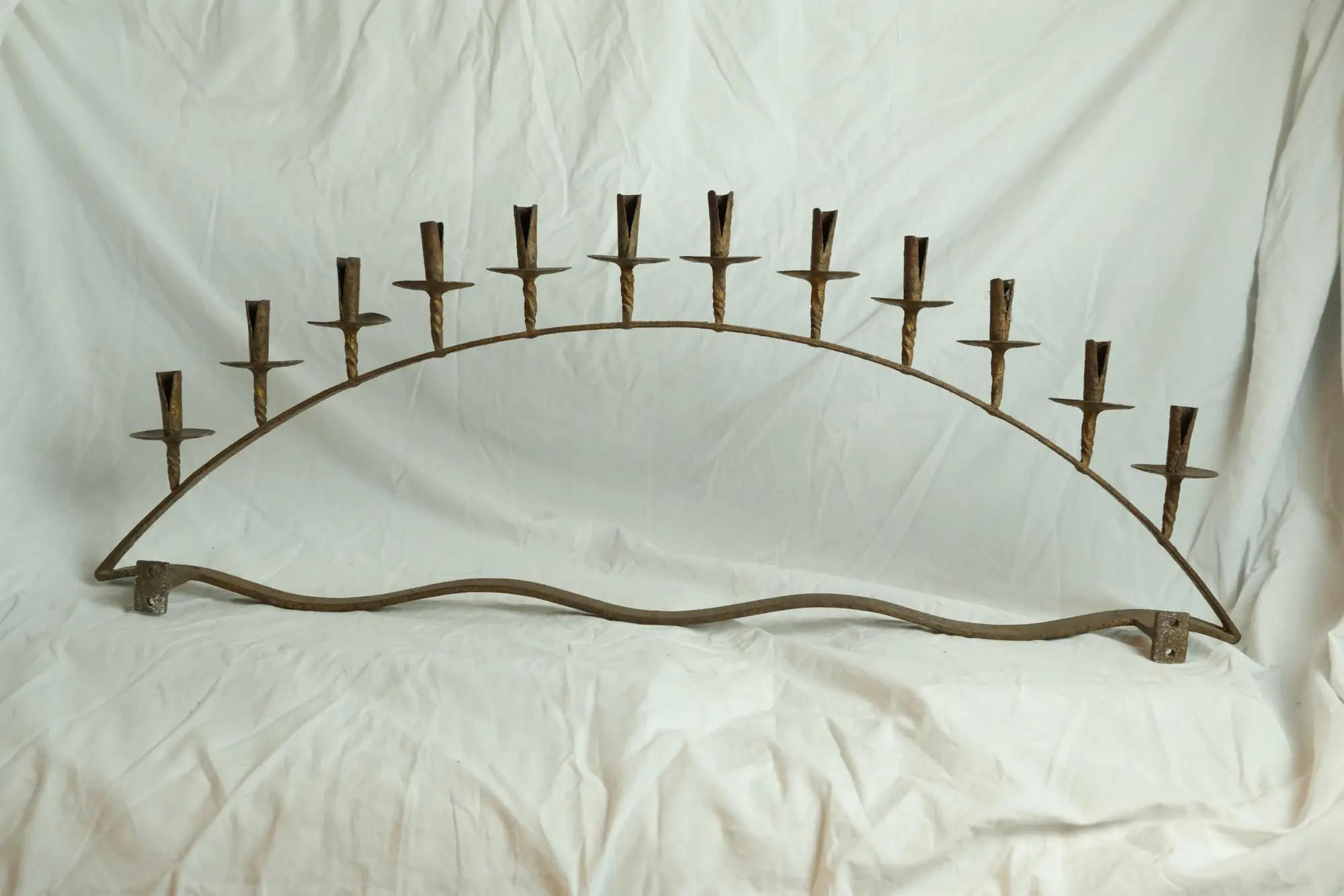 Candelabro de Hierro del Siglo XIX con Soportes para Velas, Iluminación, Siglo XIX · vista 4/7