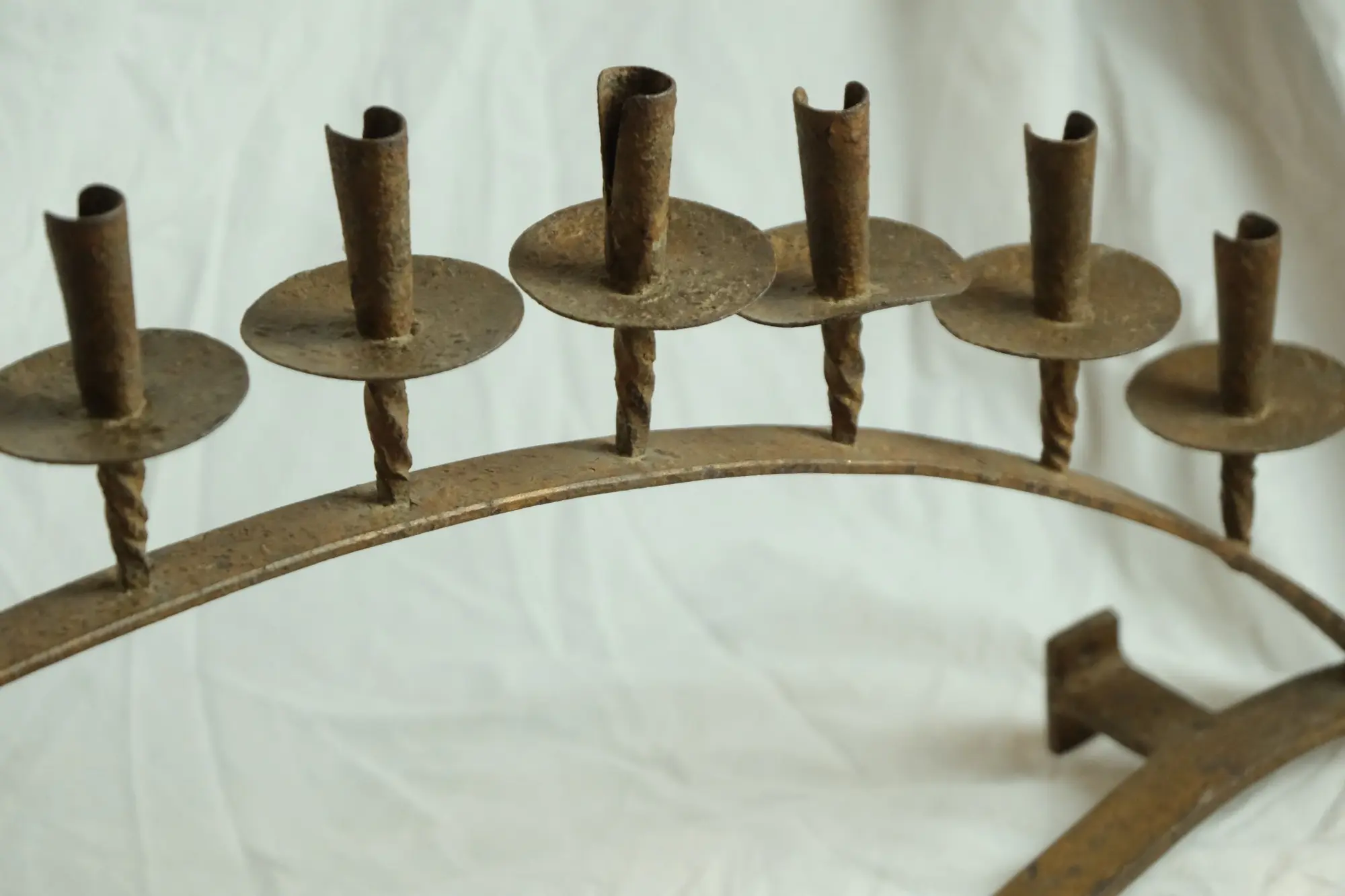 Candelabro de Hierro del Siglo XIX con Soportes para Velas, Iluminación, Siglo XIX · vista 3/7