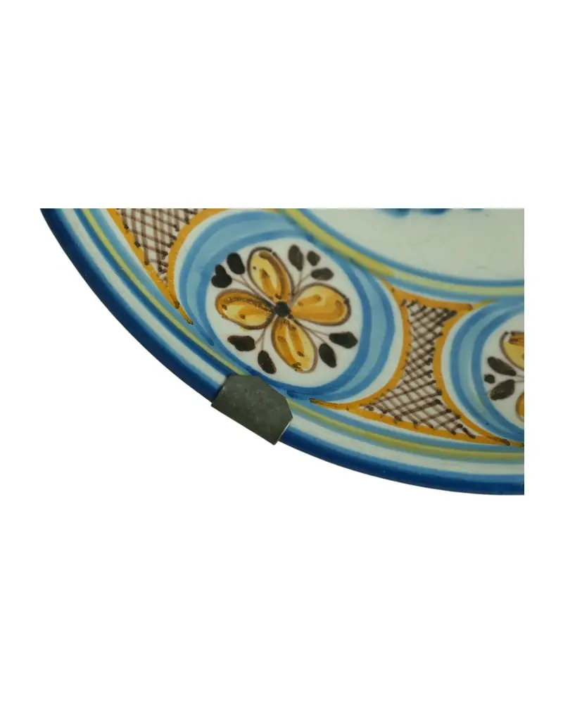 Plato de Cerámica del Siglo XVIII con Motivo de Edificio, Objetos Decorativos, Siglo XVIII · vista 3/7
