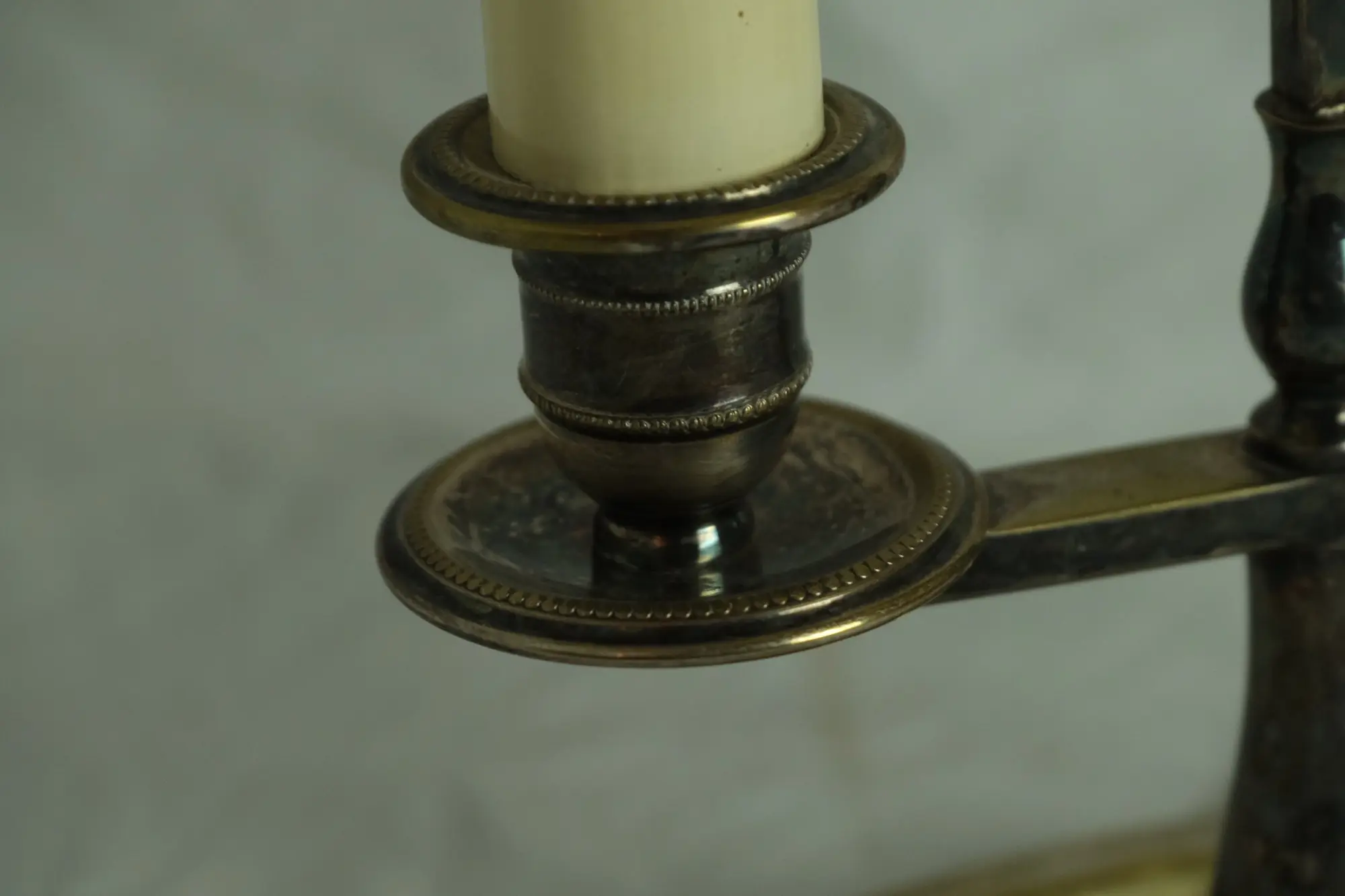 Lámparas de Mesa del Siglo XX en Metal Plateado, Iluminación, Primera mitad del siglo XX · vista 4/7