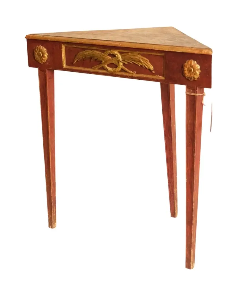 Mesa del Siglo XVIII con Decoración Dorada, Mesas, Siglo XVIII · vista 4/11