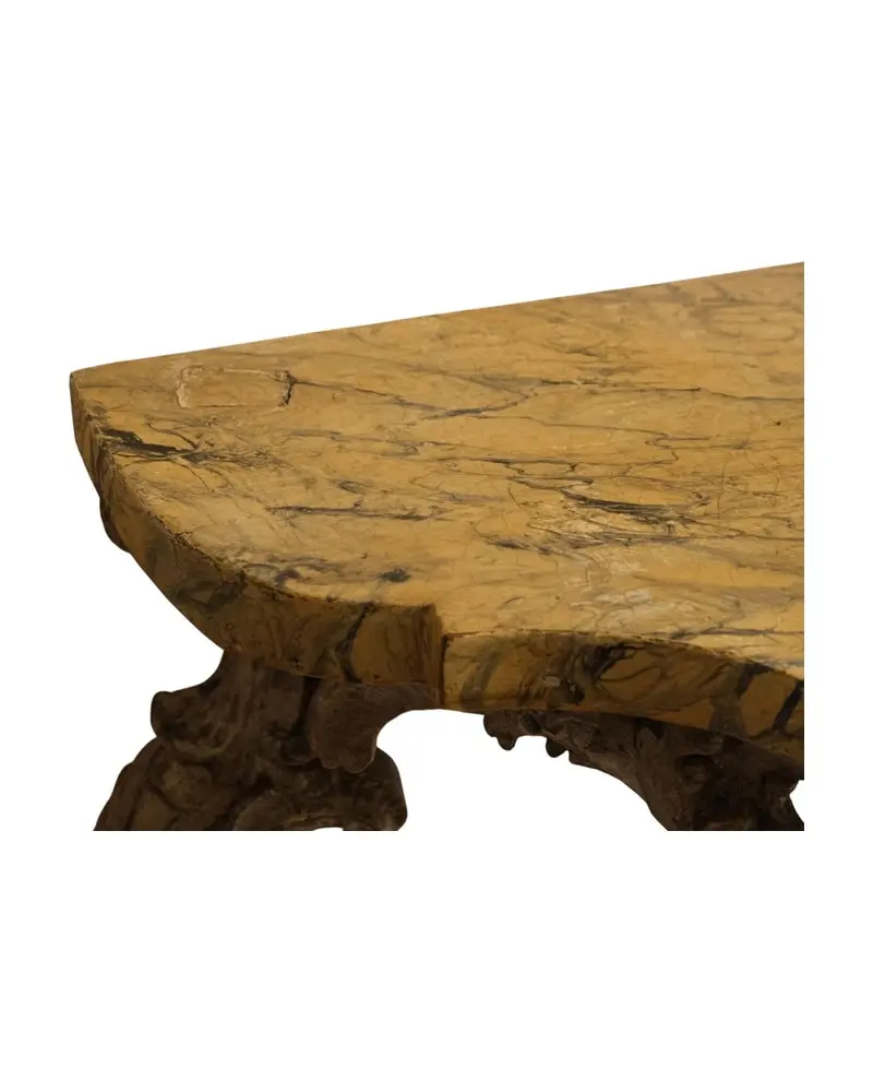 Mesa Consola del Siglo XVIII con Detalles Tallados, Mesas, Siglo XVIII · vista 6/9