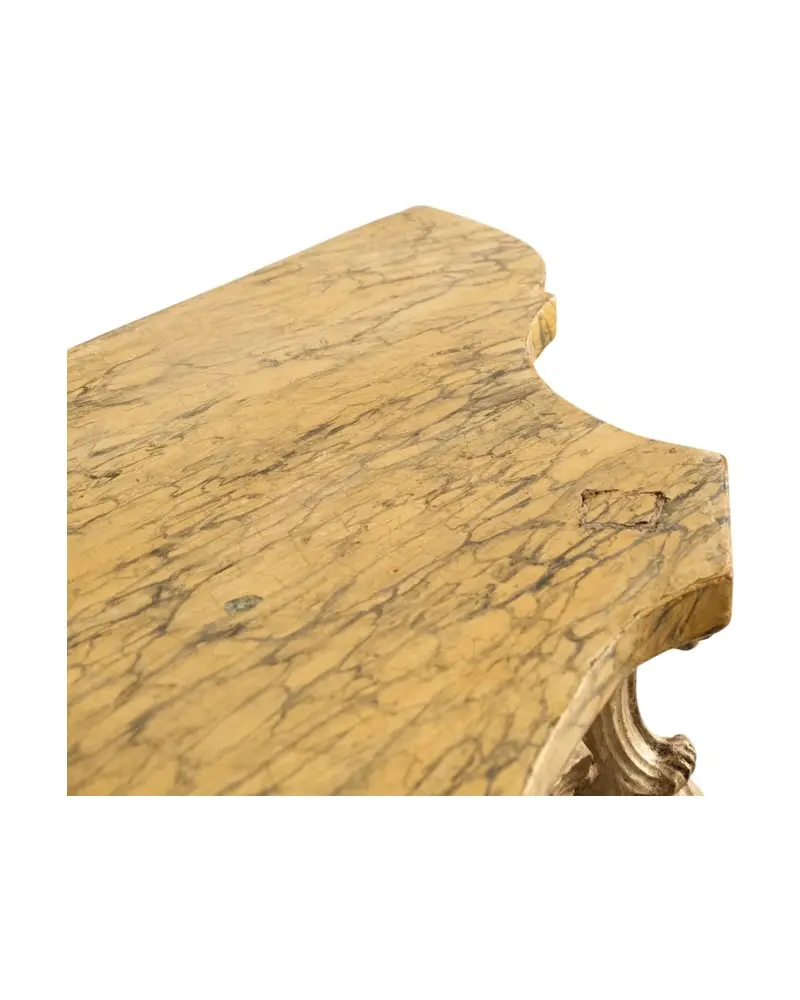 Mesa Consola del Siglo XVIII con Detalles Tallados, Mesas, Siglo XVIII · vista 5/9